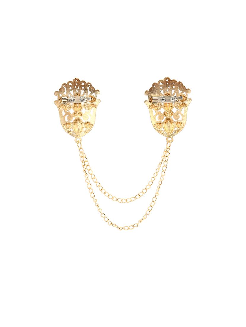 red gold tone brooch - 16571789 - Standard Image - 1