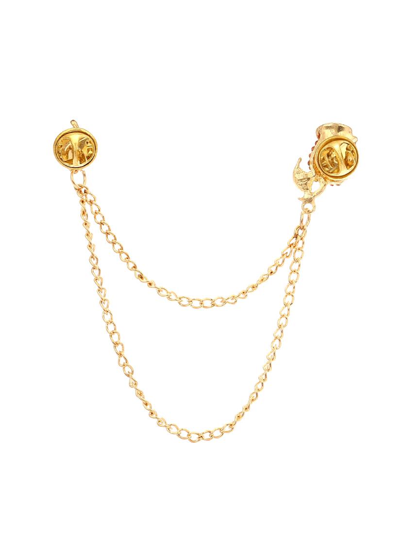orange gold tone brooch - 16571799 - Standard Image - 1