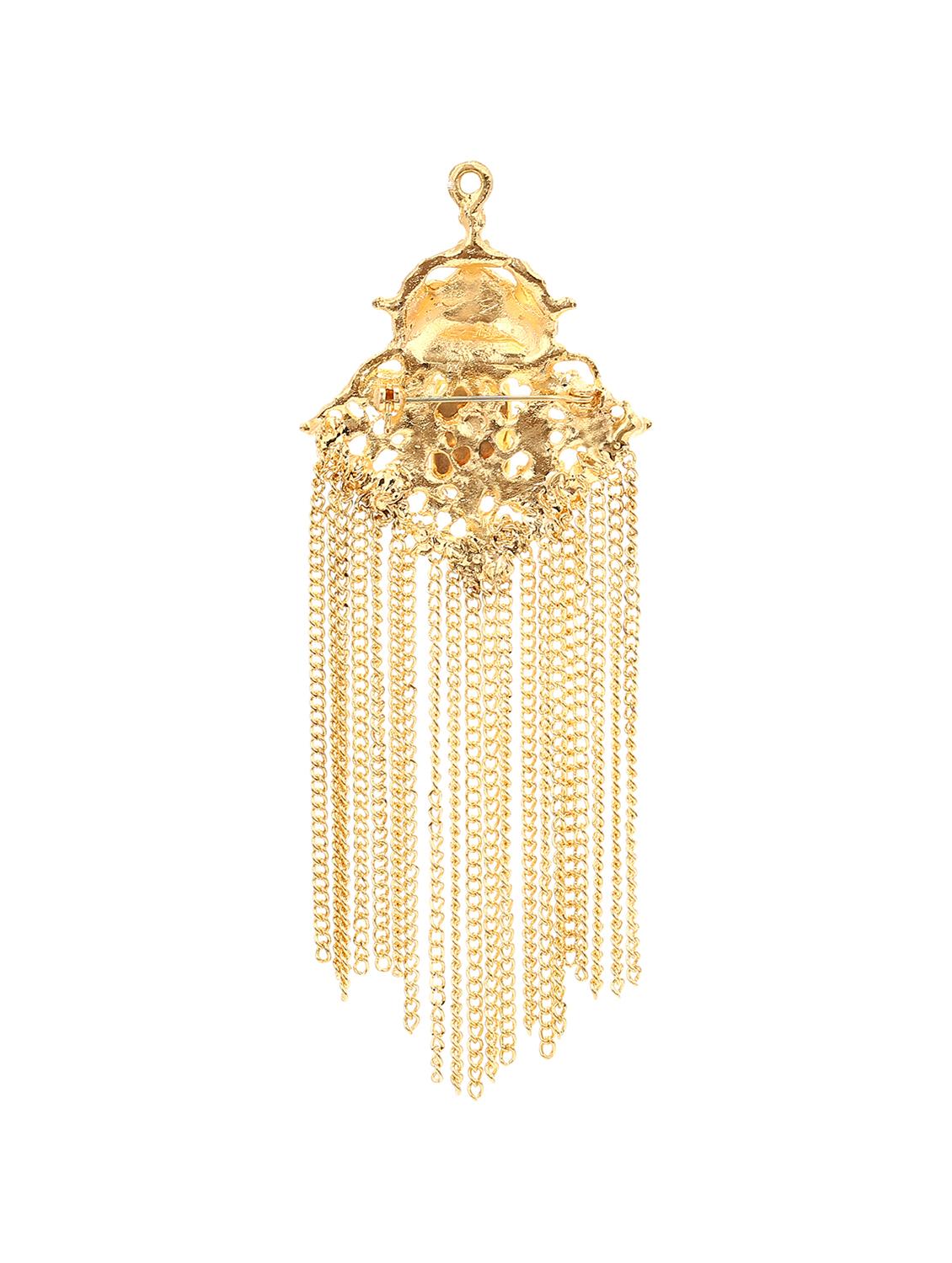 gold metal broochs - 16571836 -  Standard Image - 1
