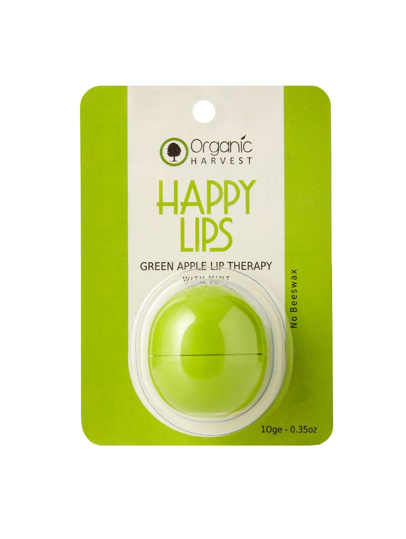 organic harvest green apple lip balm, 10g