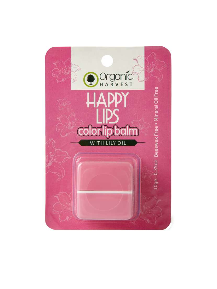 organic harvest pink lip balm(lily), 10g