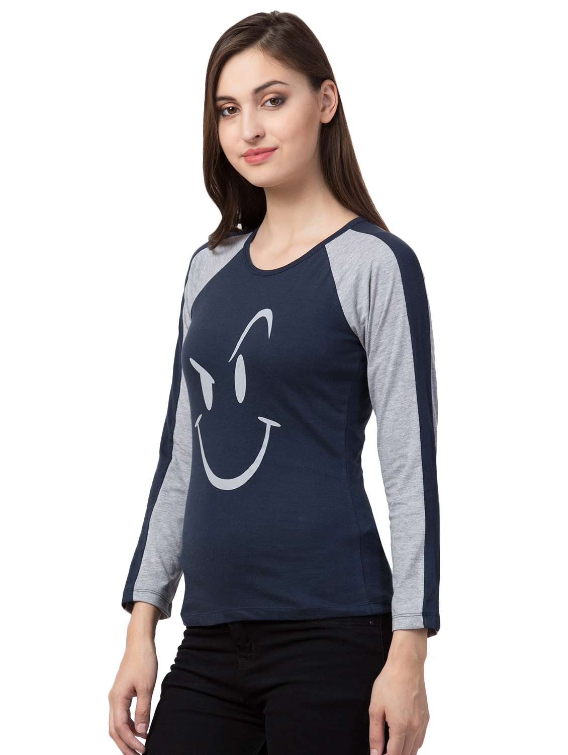 raglan sleeved graphic printed tee - 16573644 - Standard Image - 1
