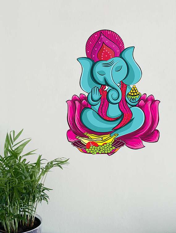  ganesh ji wall sticker & decal   - 16576411 -  Standard Image - 1