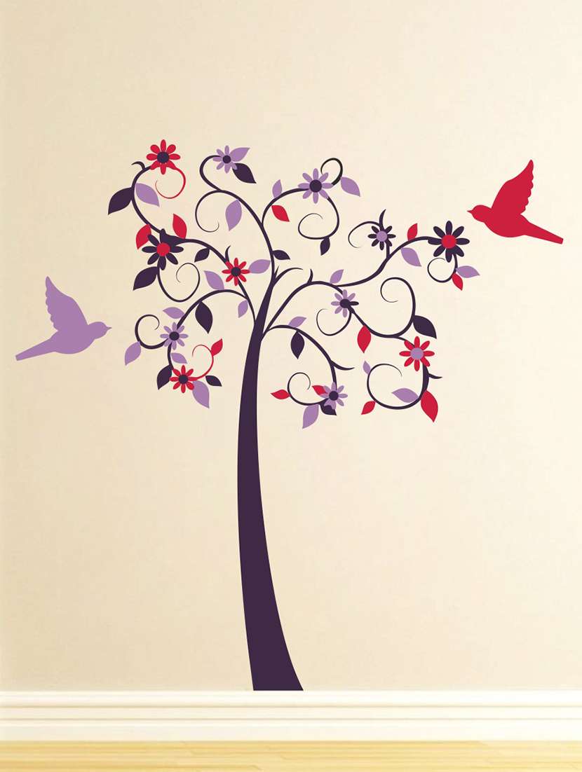 tree with birds wall sticker & decal   - 16576426 -  Standard Image - 1