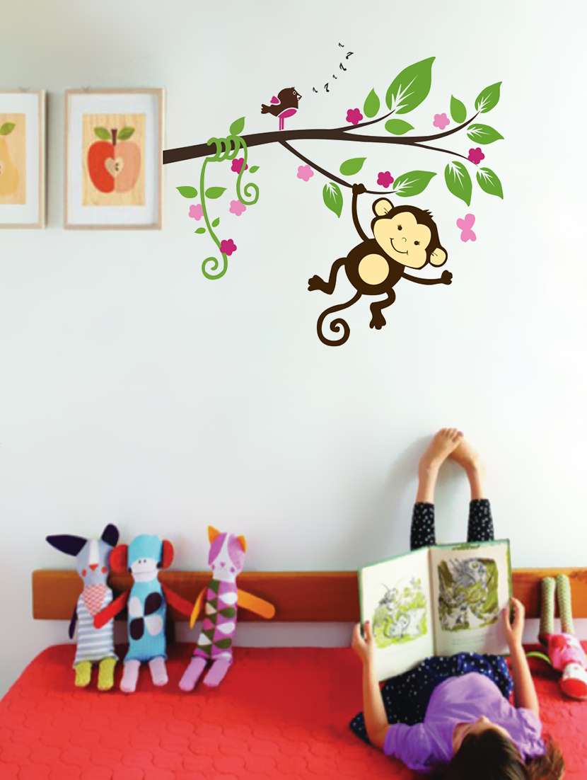 tree with monkey wall sticker & decal - 16576433 - Standard Image - 1