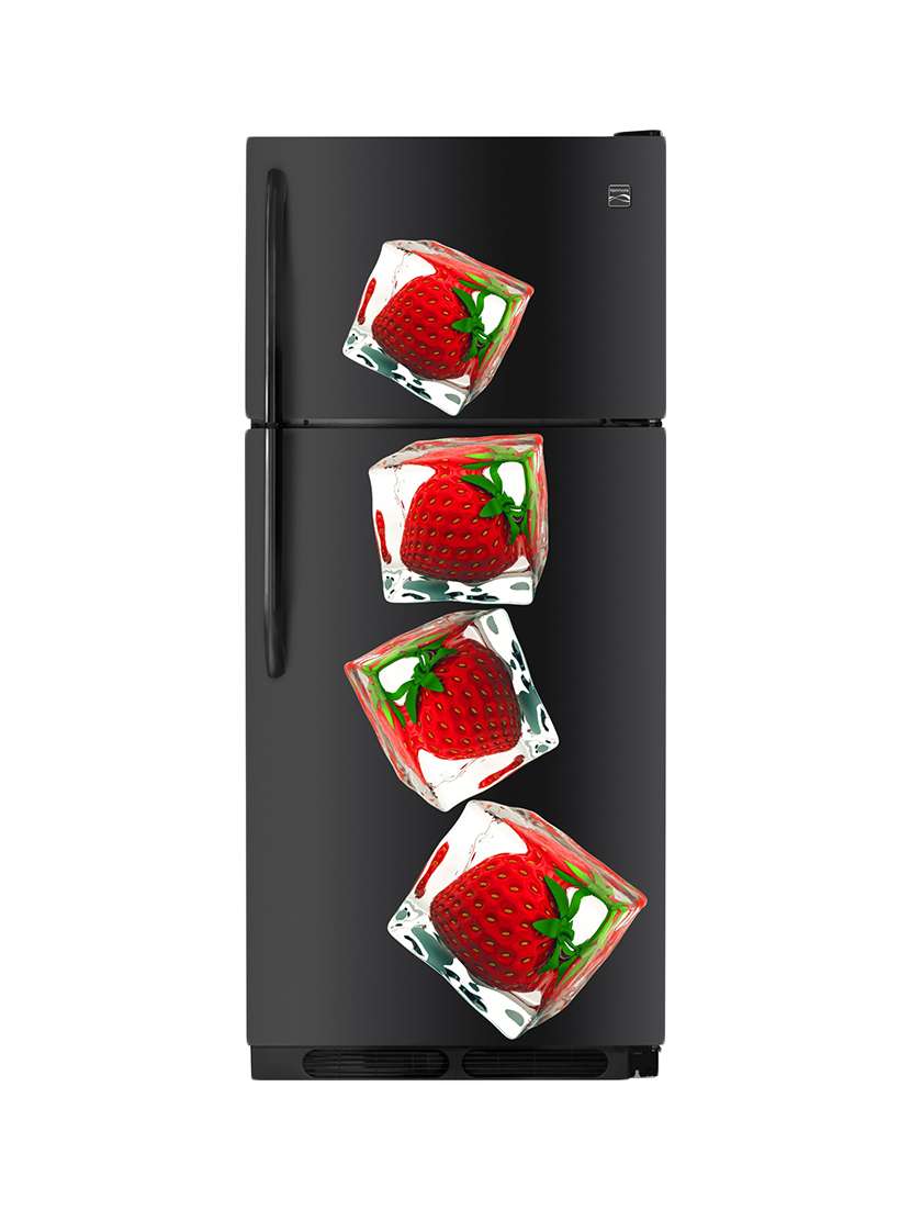  strawberry with ice fridge sticker & wall sticker 