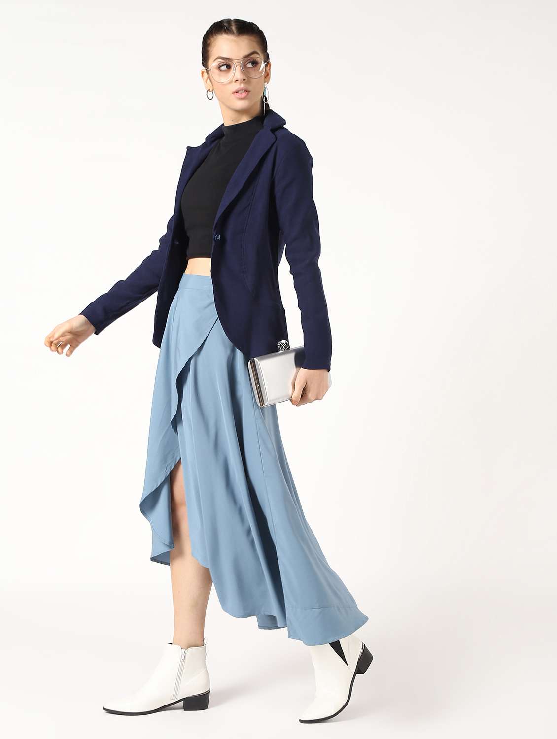 lapel neck formal blazer