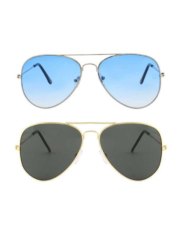 royalmede set of 2 aviator sunglasses