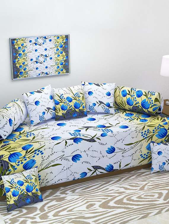 cotton diwan set of 8 pieces