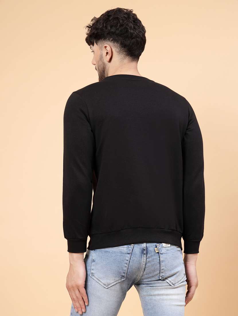 men round neck solid sweatshirt - 16579636 -  Standard Image - 4