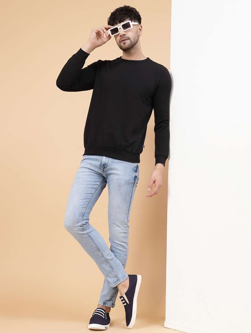 men round neck solid sweatshirt - 16579636 -  Standard Image - 6