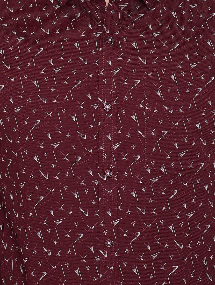 red printed casual shirt - 16584798 - Standard Image - 4