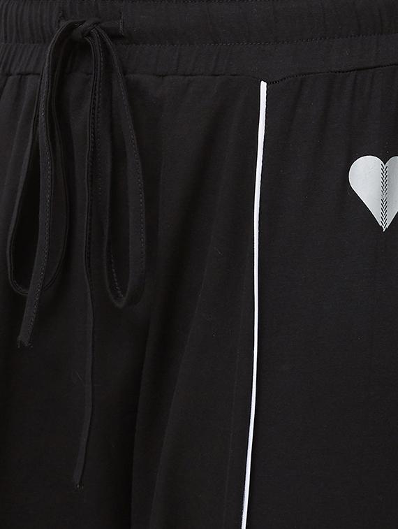 drawstring waist solid track pant - 16585385 - Standard Image - 4