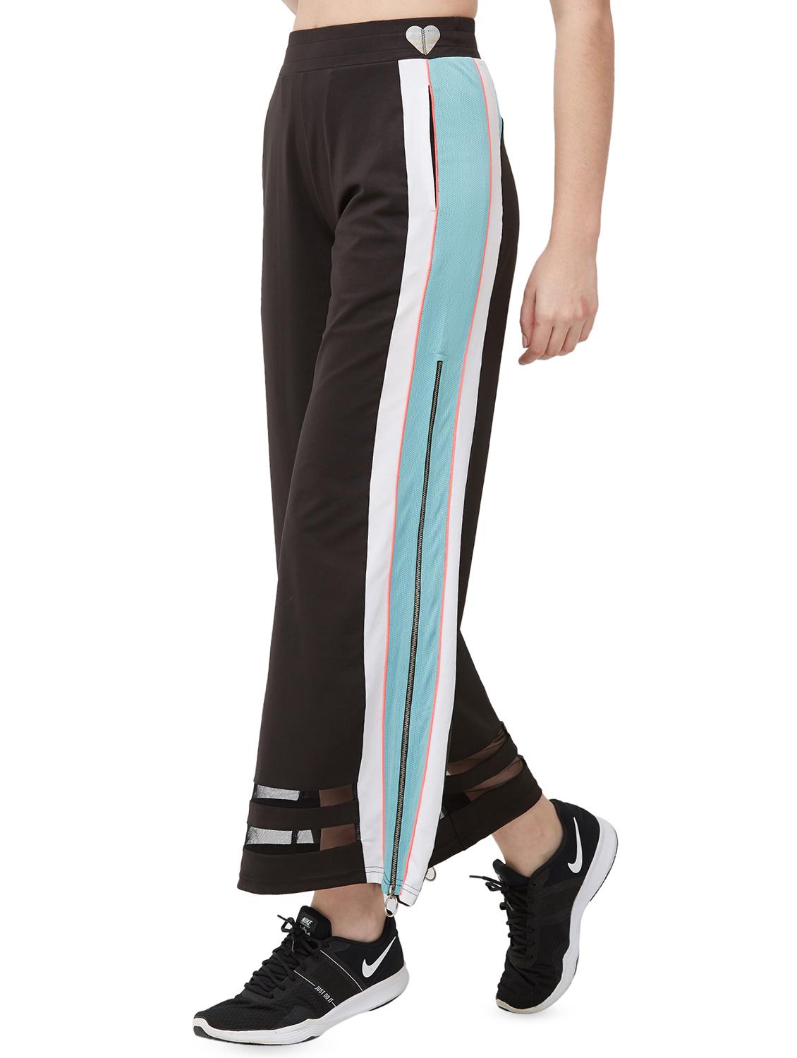 color block wide leg trouser - 16585389 - Standard Image - 1