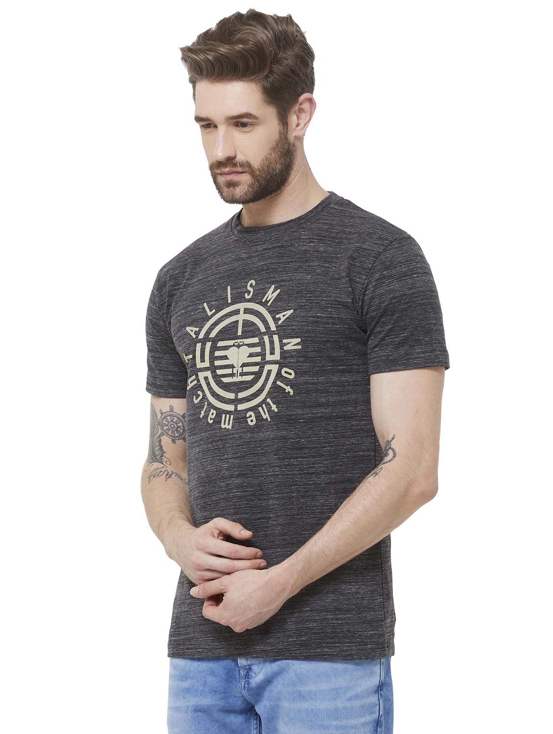 grey typographic chest print t-shirt - 16585442 -  Standard Image - 1
