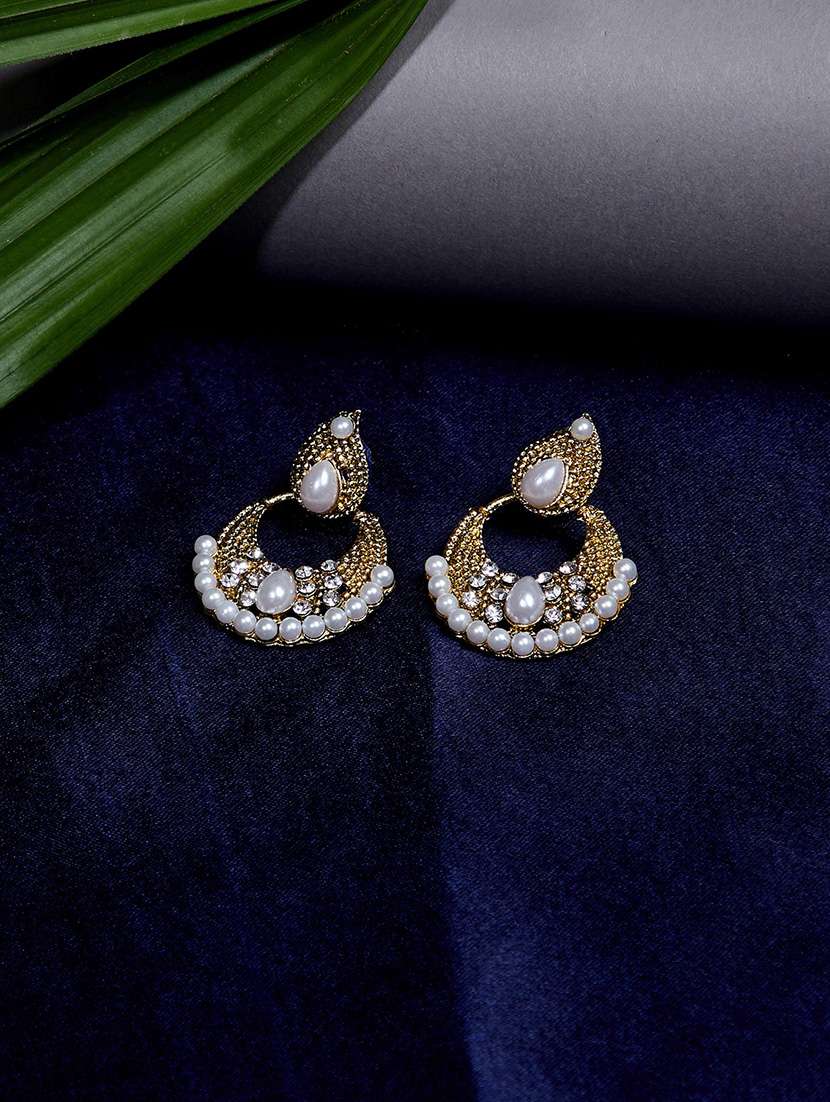 gold metal drop earring