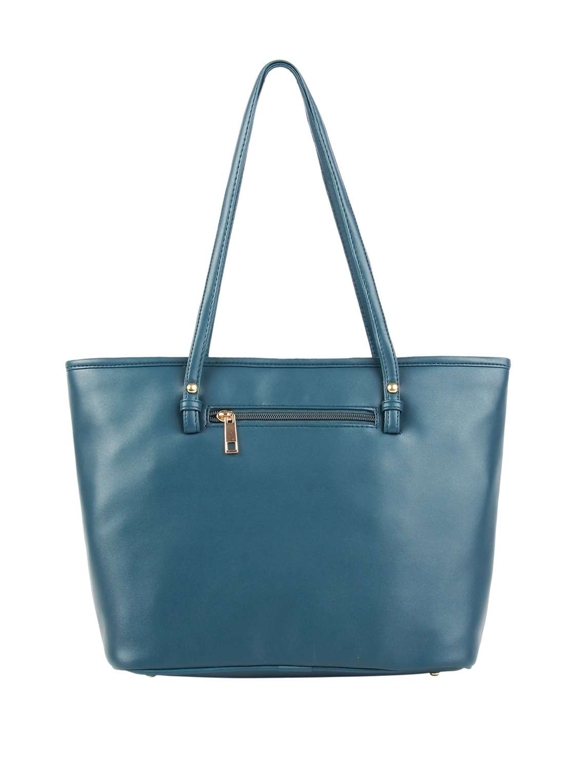 blue leatherette (pu) handbag - 16585729 -  Standard Image - 1