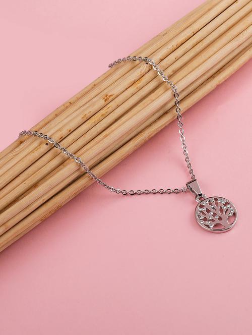 silver metal pendant - 16586044 -  Standard Image - 0