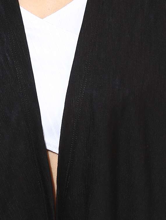 long sleeved waterfall neck shrug - 16586302 -  Standard Image - 4