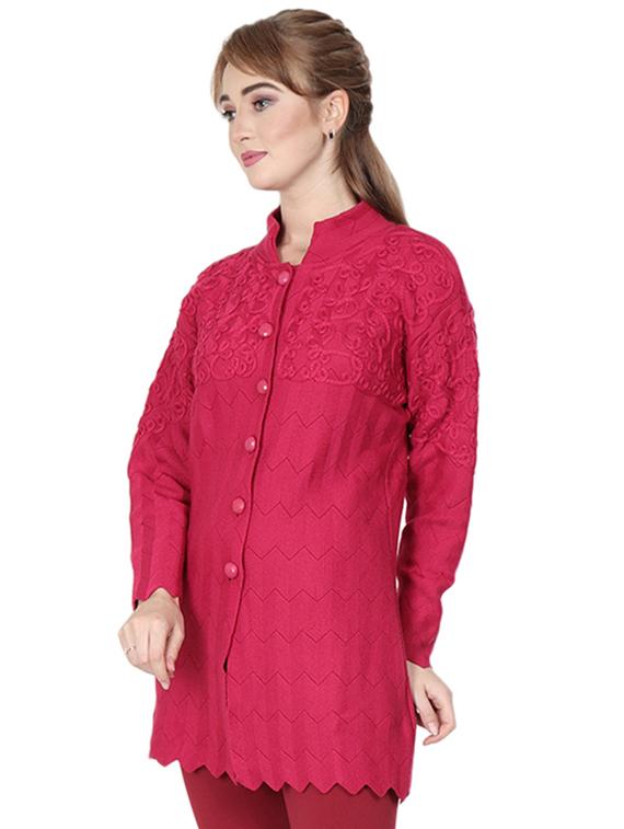 mandarin neck long sleeved cardigan - 16589097 - Standard Image - 1