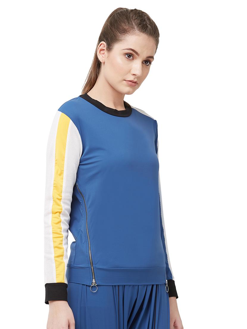 color block sports tee - 16589239 - Standard Image - 1