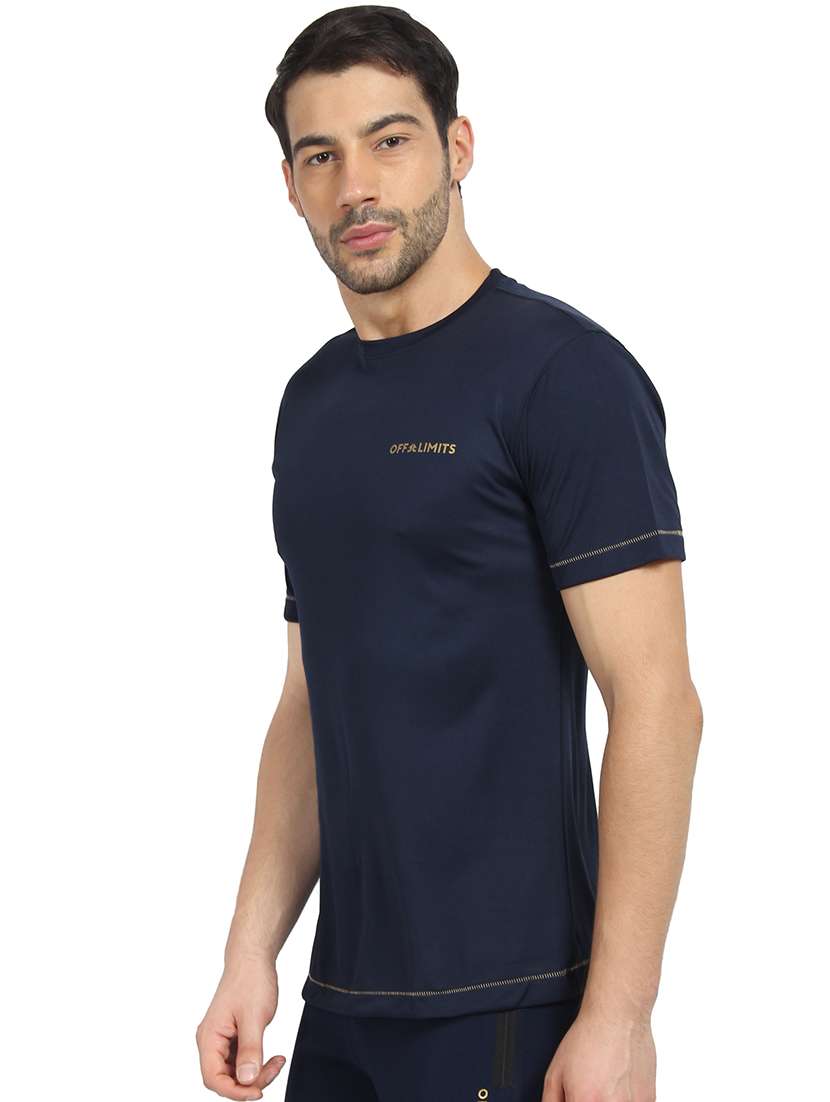 navy blue solid t-shirt - 16590806 -  Standard Image - 1