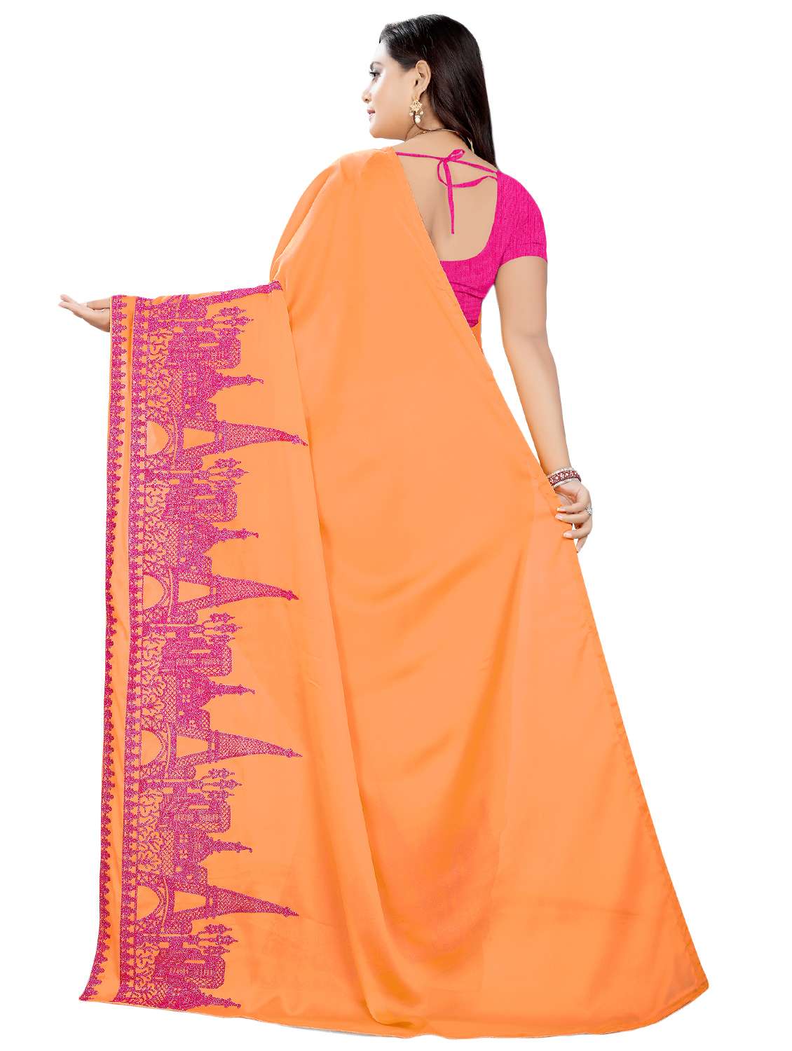 women's embroidered saree with blouse - 16592193 -  Standard Image - 1