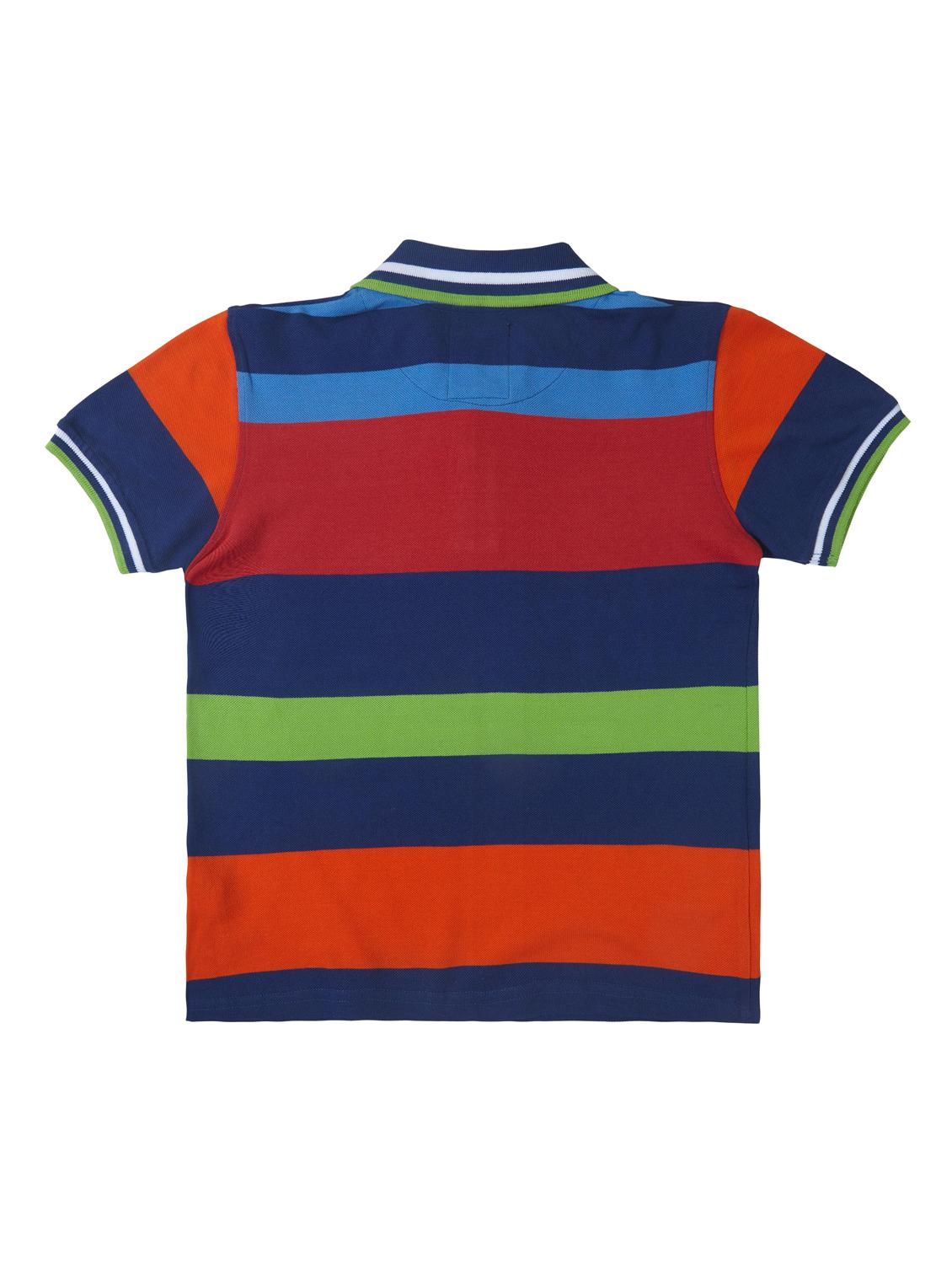 polo neck color block t-shirt - 16593516 - Standard Image - 1