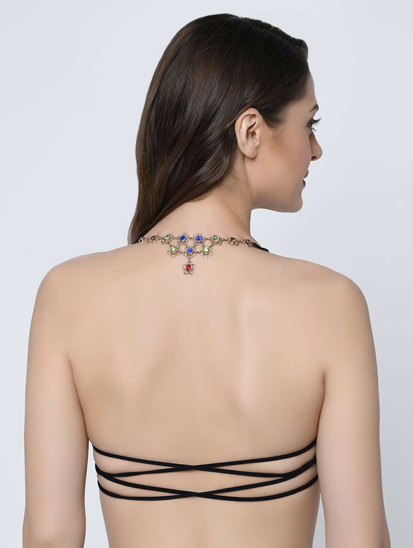 styled back camouflage push up bra - 16596728 - Standard Image - 1