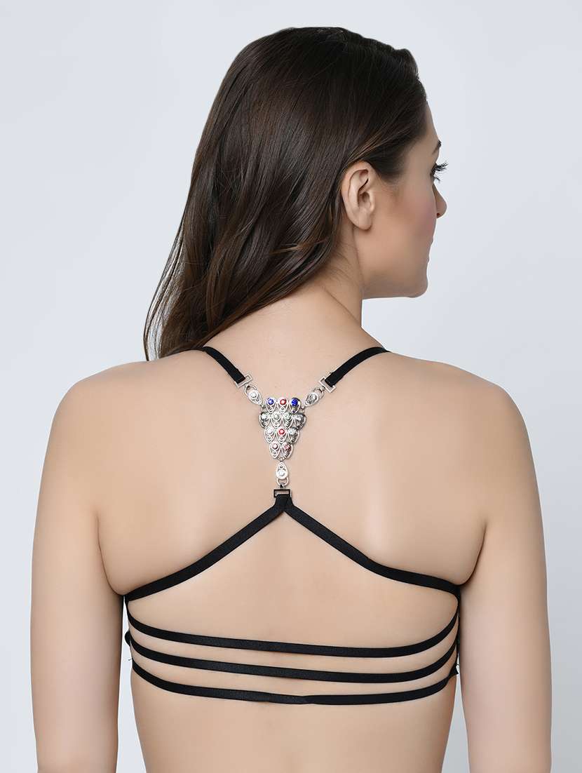 styled back camouflage push up bra - 16596729 - Standard Image - 1