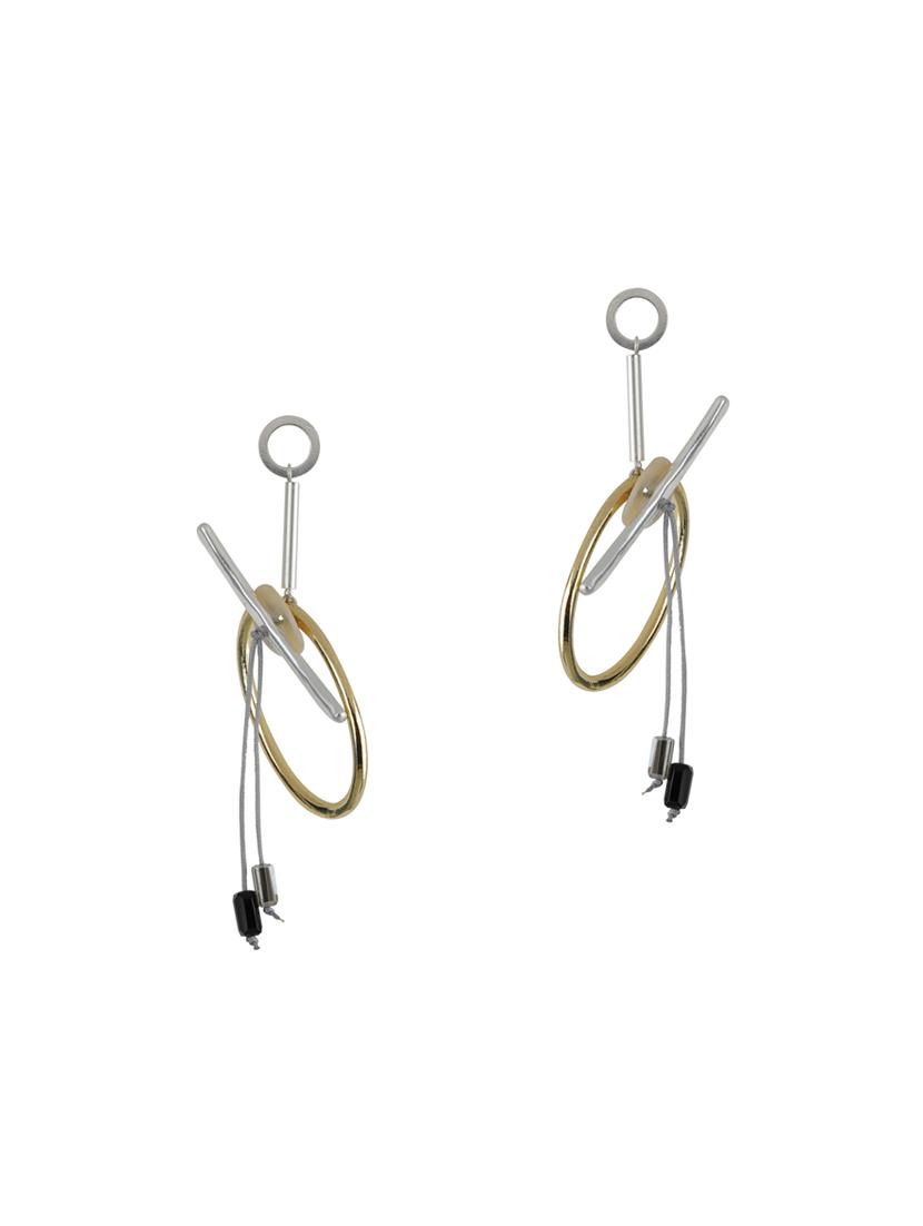 blue metal drop earring - 16597043 -  Standard Image - 1