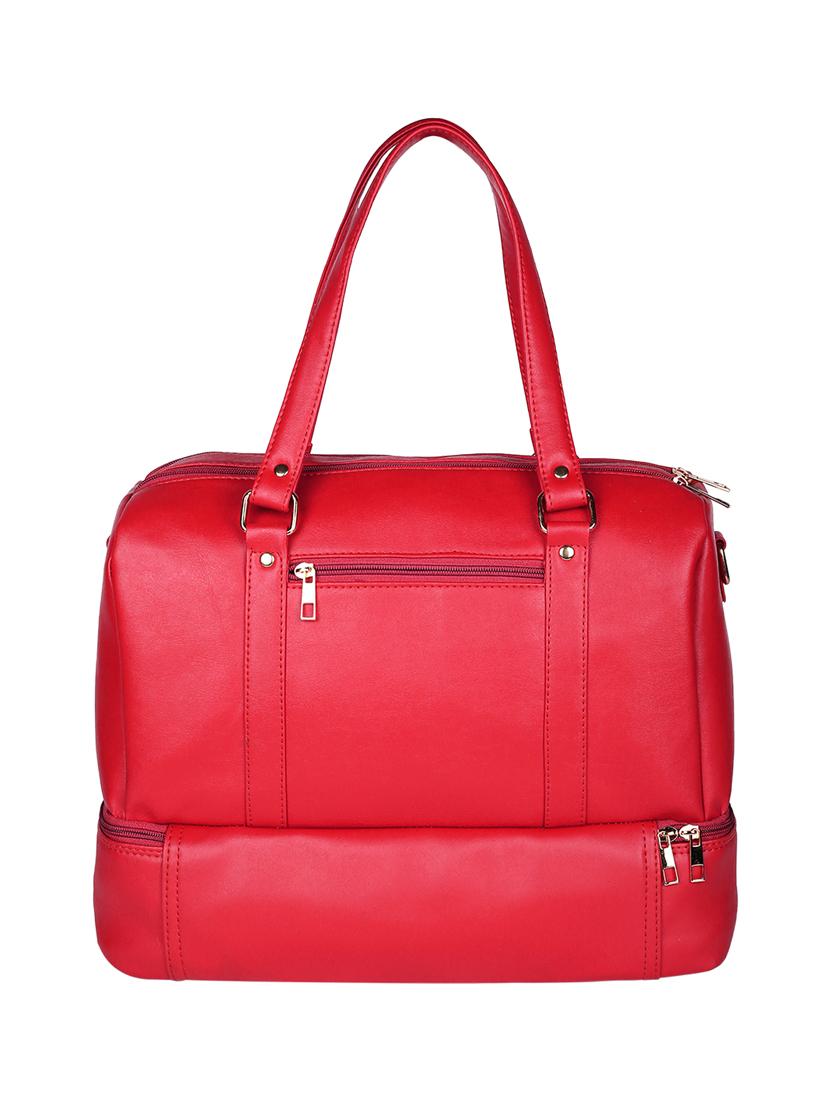 red leatherette (pu) luggage - 16601956 -  Standard Image - 1