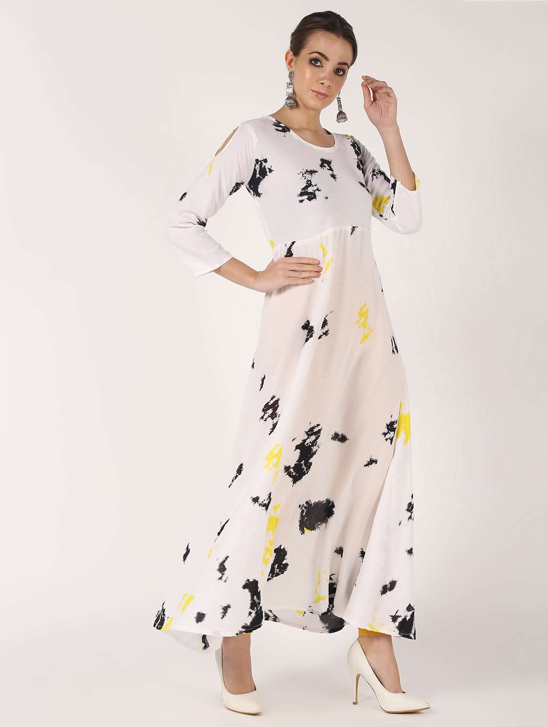 abstract flared kurta