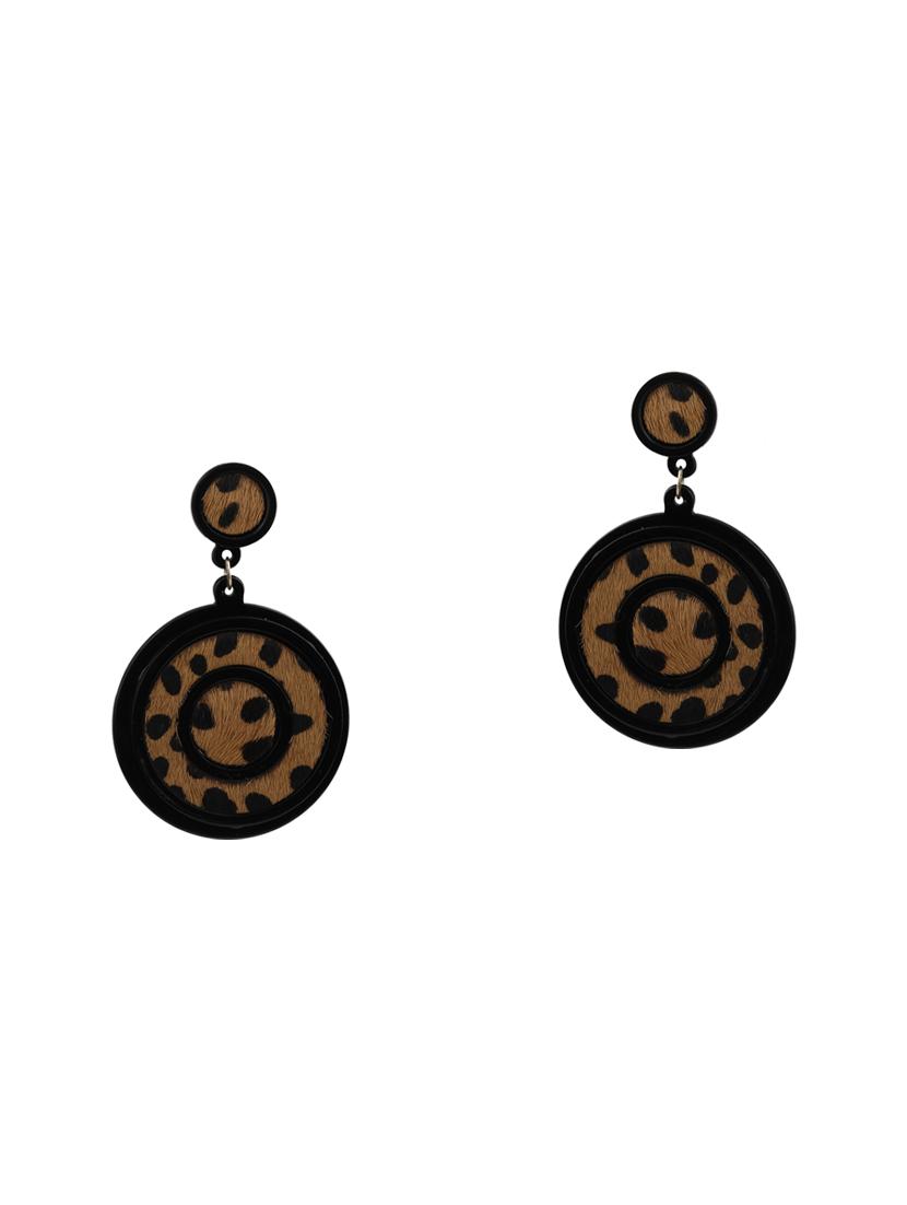 black metal drop earring - 16603137 - Standard Image - 1