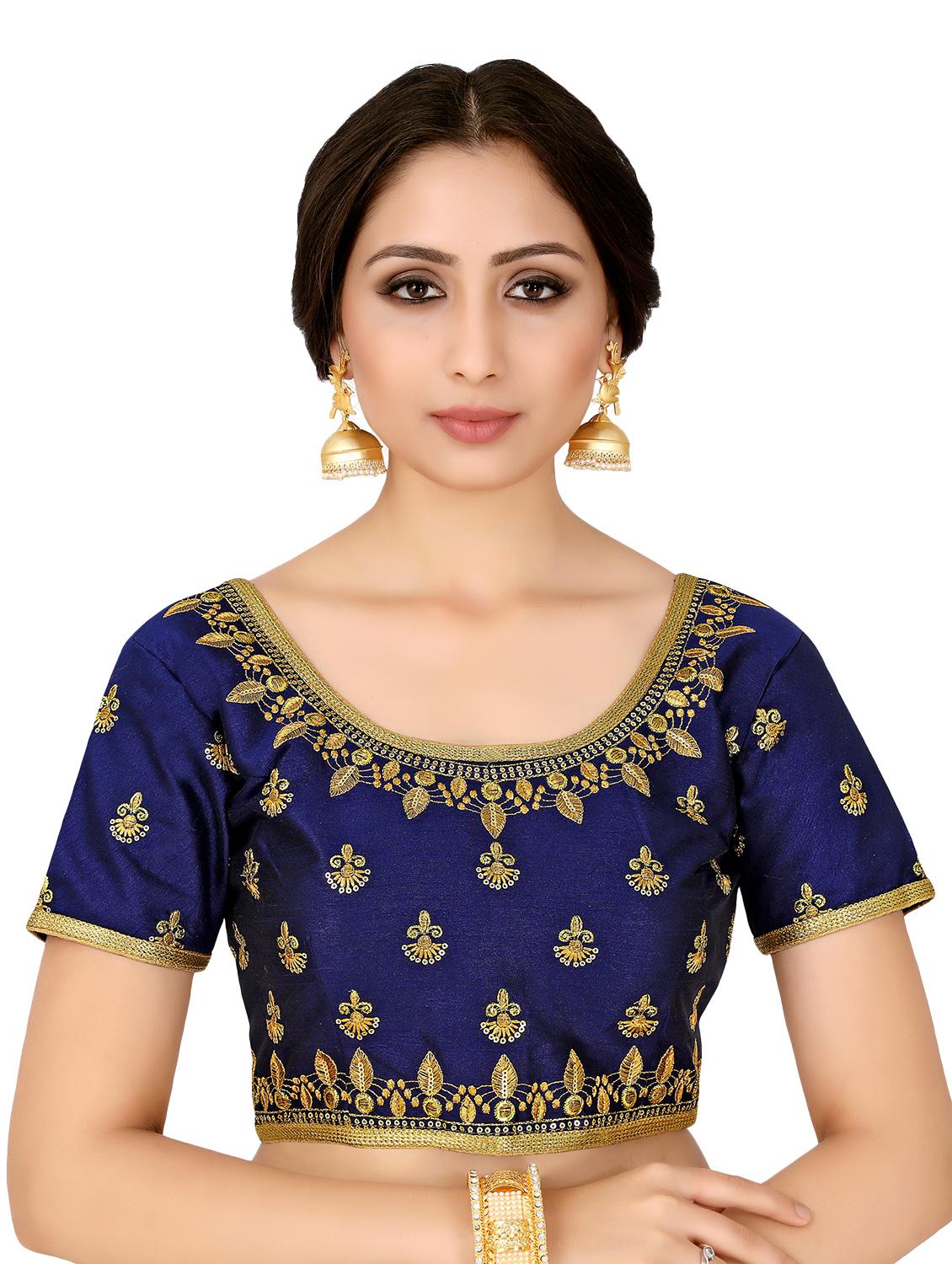 embroidered contrast a-line lehenga - 16604421 - Standard Image - 4