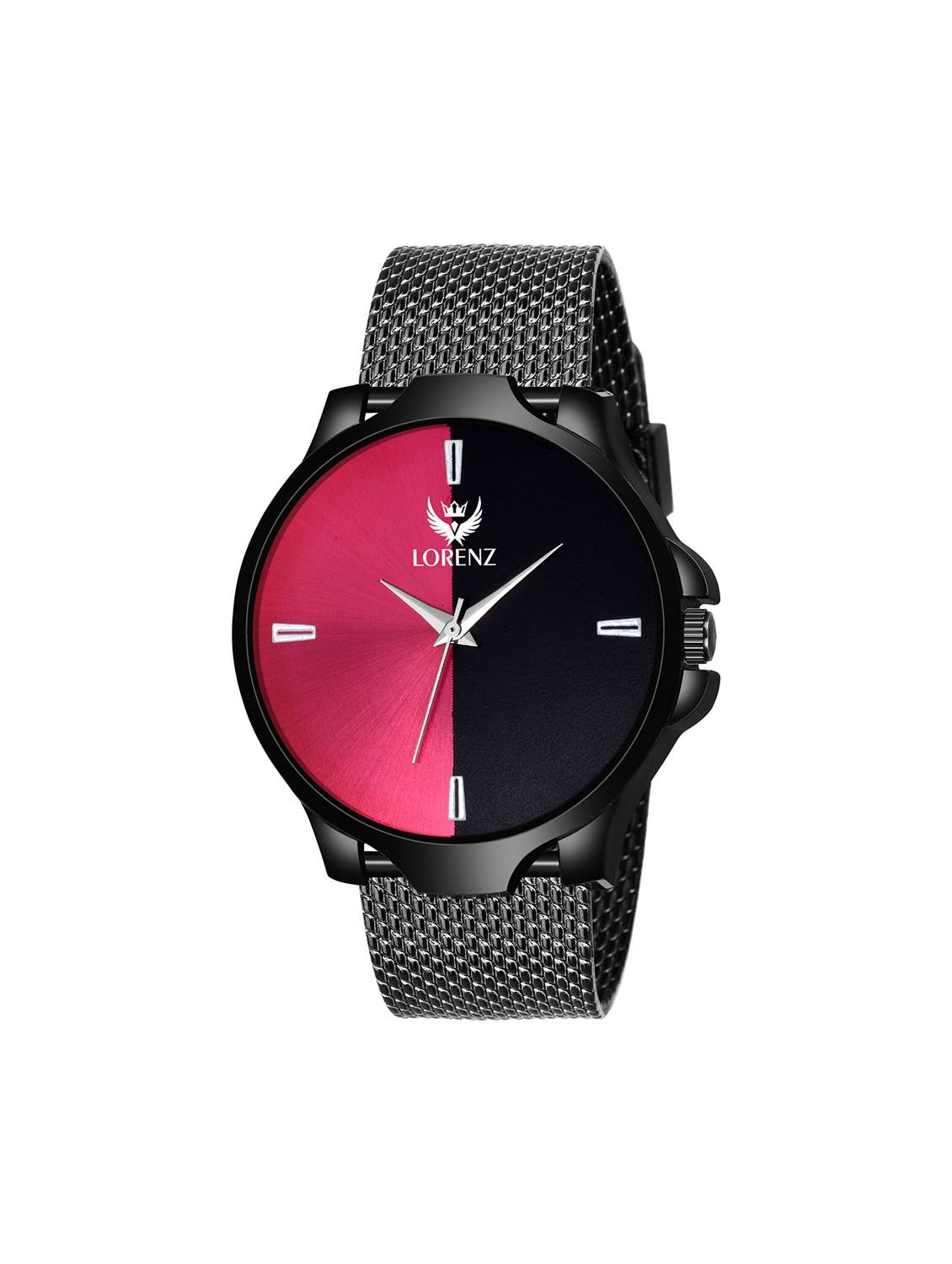 lorenz  round dial analog watch - mk-2098w