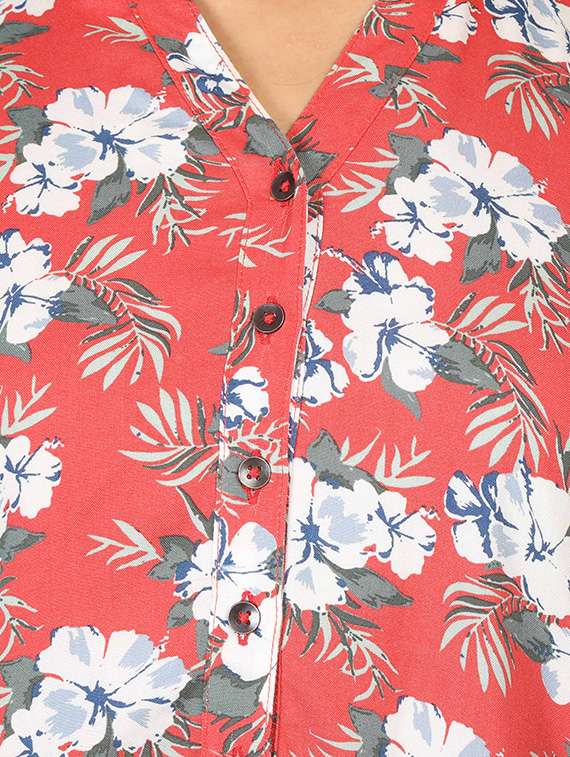 women's straight mandarin neck top - 16605457 -  Standard Image - 4