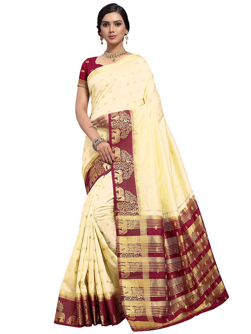 borered kanjivaram saree with blouse