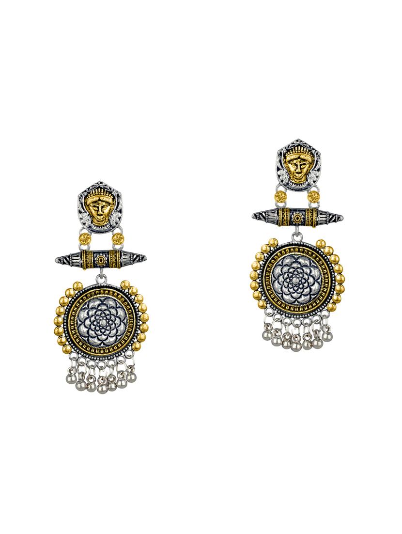 black metal drop earring - 16605811 -  Zoom Image - 0