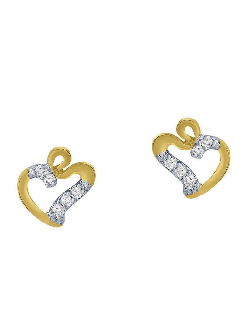 gold brass studs earring