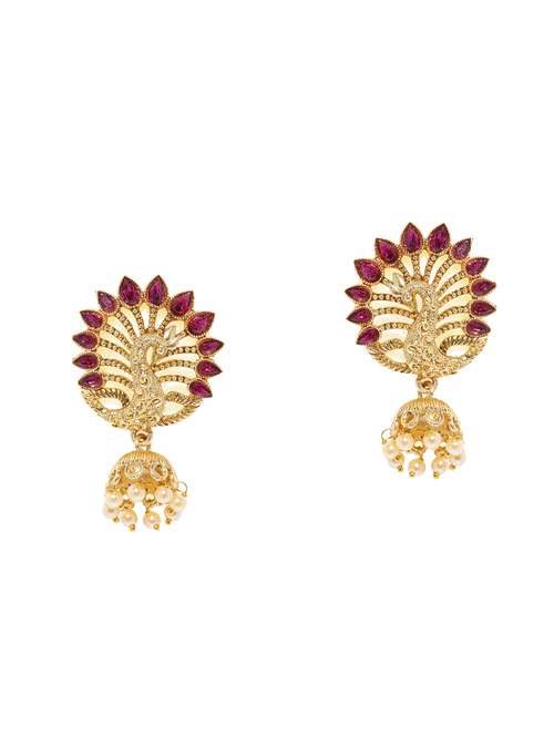 red metal drop earring - 16605840 -  Standard Image - 0