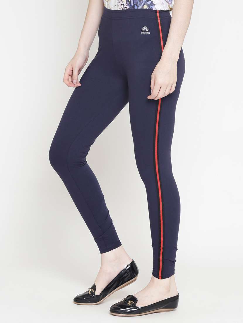 mid rise side tapping jeggings