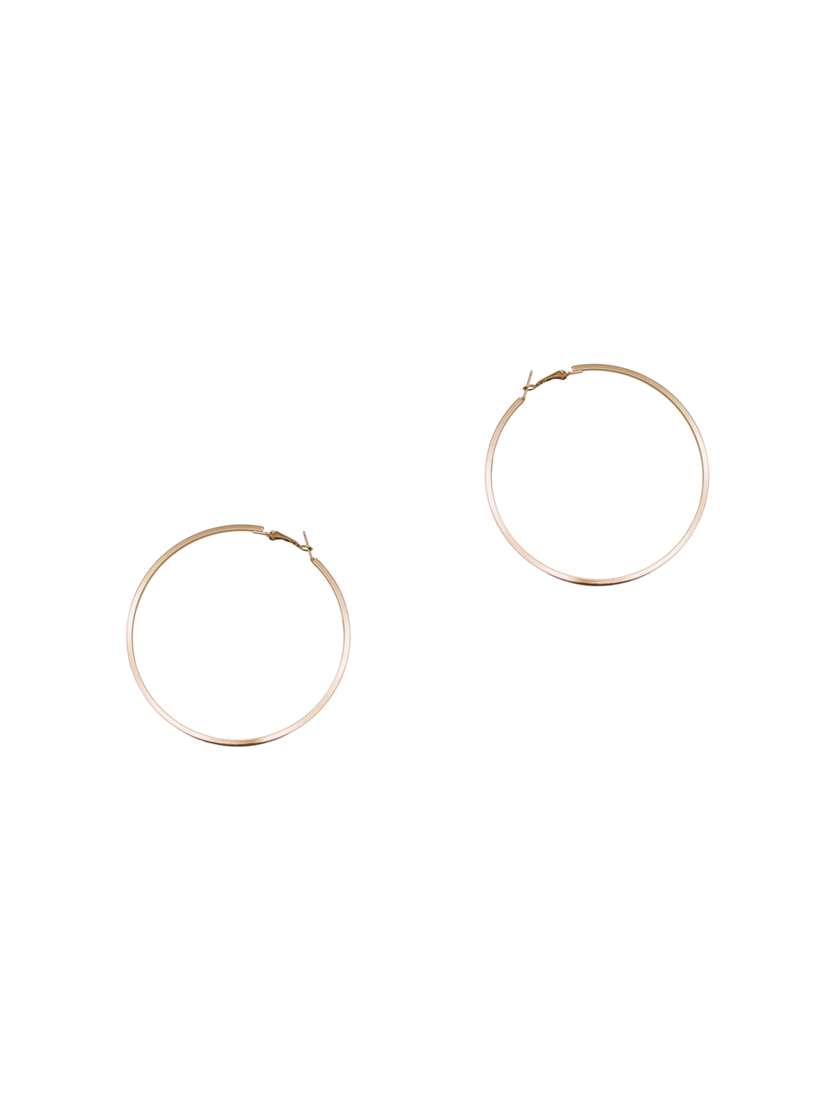 gold tone hoop earring