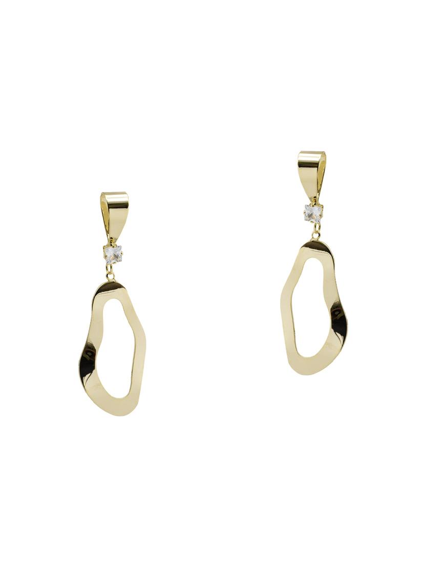 gold tone drop earring - 16607334 - Standard Image - 1