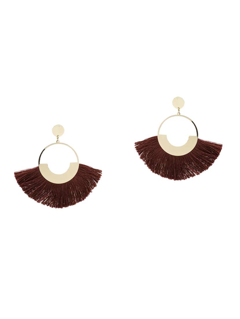 red gold plated drop earring - 16607437 -  Standard Image - 1