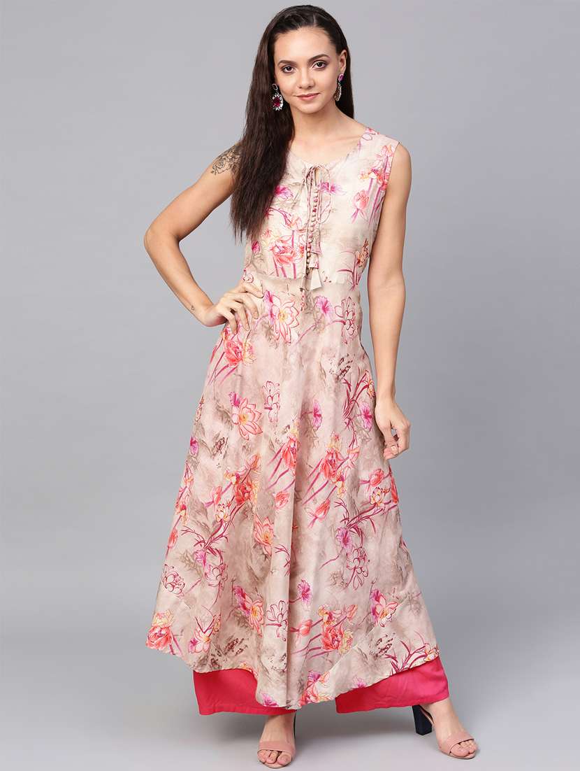 floral flared kurta