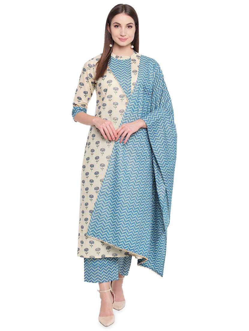 printed kurta palazzo set
