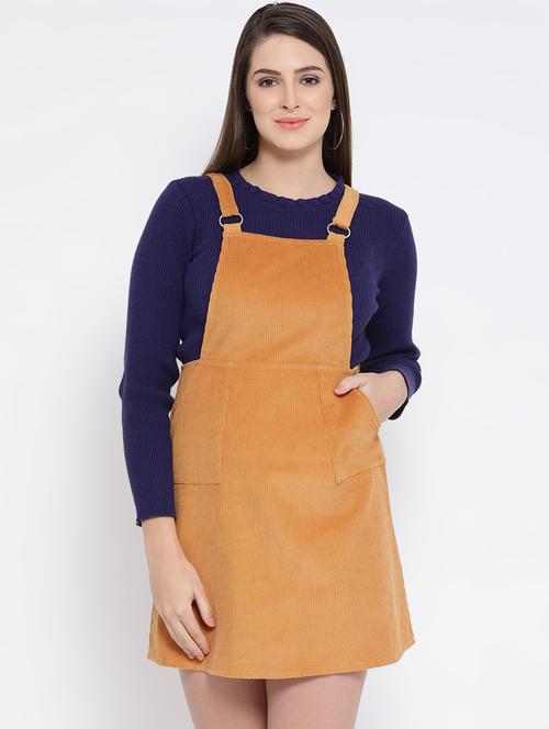 women's dungaree dress printed dress - 16611950 - Standard Image - 0