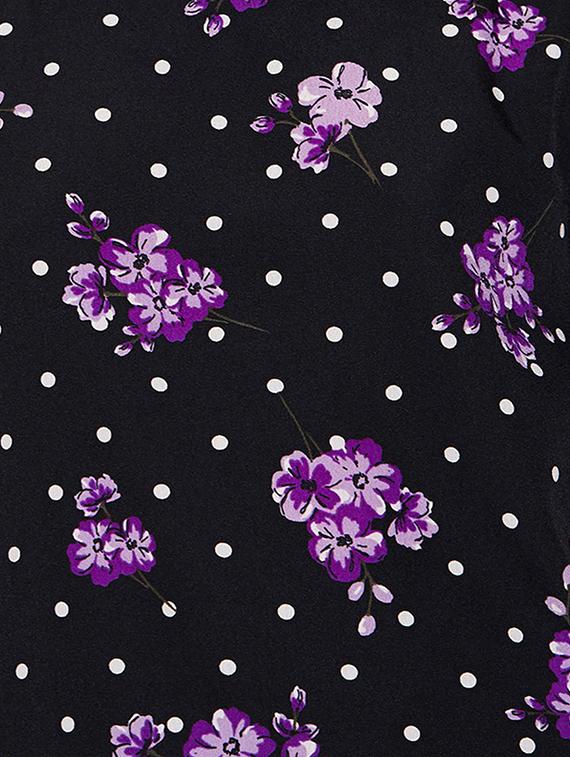 round neck polka dots top - 16612030 - Standard Image - 4