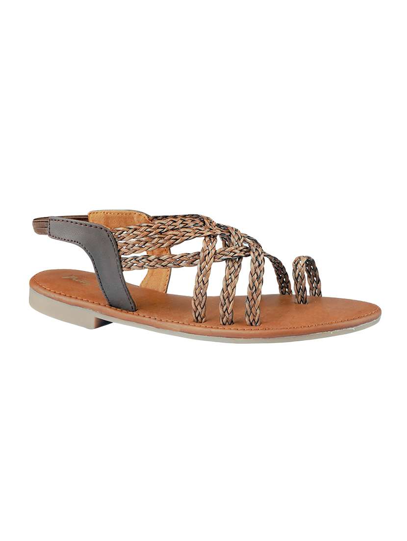 brown back strap sandals